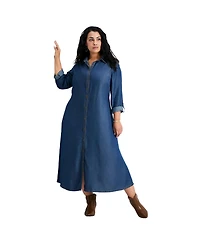 Avenue Women's Joanne Denim Shirtdress