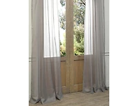 Half Price Drapes Solid Off White Sheer Curtain Pair (2 Panels