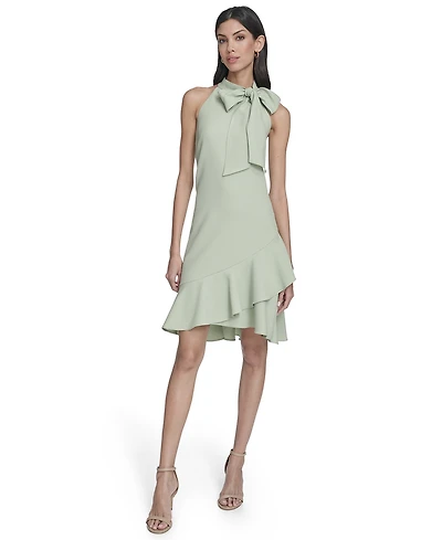 Vince Camuto Petite Halter Neck Party Dress
