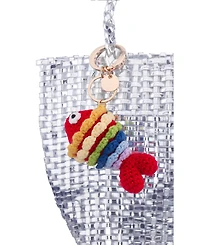Nina Crochet rainbow fish bag charm