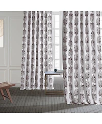 Half Price Drapes Sago Floral Printed Cotton Room Darkening Curtain