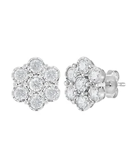 Forever Grown Diamonds Lab-Grown Diamond Earrings (1 ct. t.w.) in Sterling Silver Rhodium
