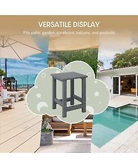 WestinTrends 3-Piece Kids Outdoor Rocking Chairs Set With Square Side Table