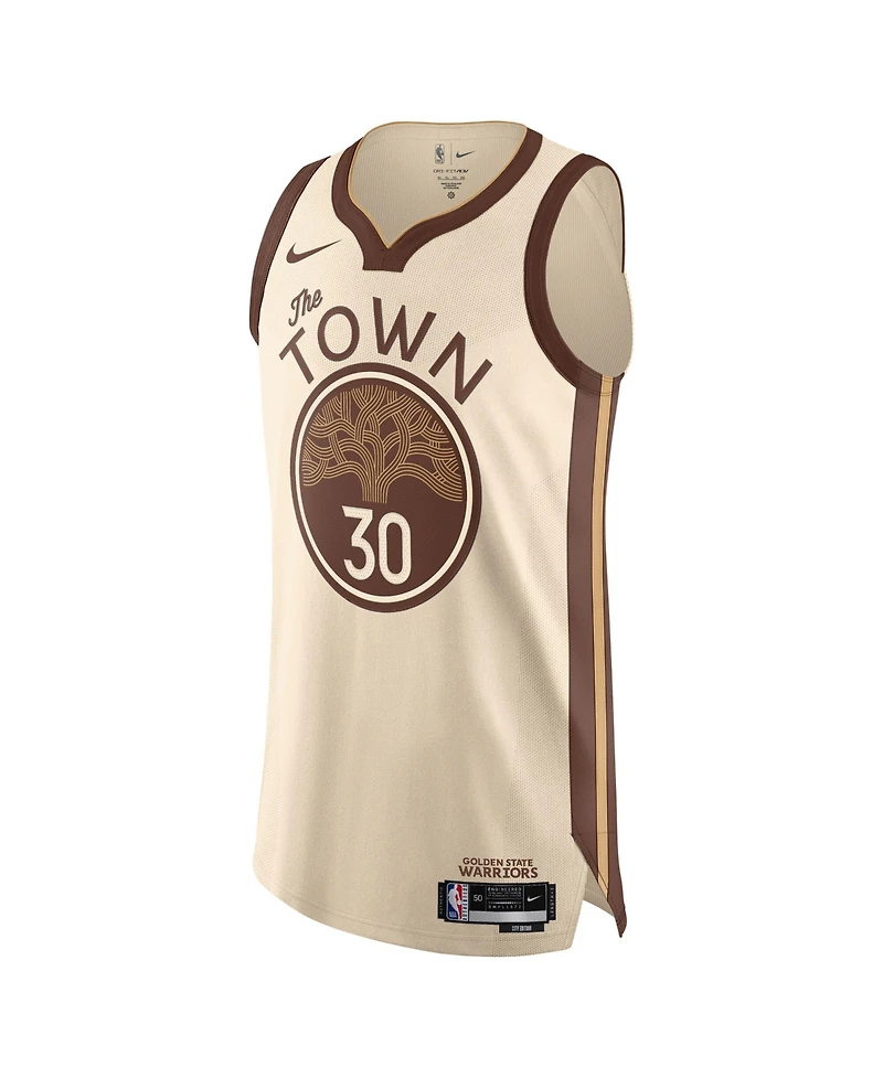 Nike Men's and Women's Stephen Curry Tan Golden State Warriors 2025/26 City Edition Authentic Jersey