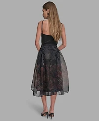 Bcbg Women's Sweetheart Neck Midi Dress