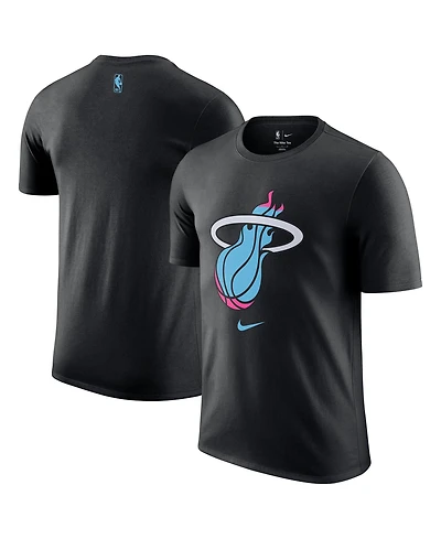 Nike Men's Black Miami Heat 2025/26 City Edition Remix Essential Logo T-Shirt