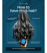 Likwid Rx Hair Thickener 100% Natural Hair Oil, 1 oz