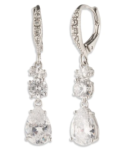Givenchy Cubic Zirconia Double Drop Earrings