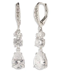 Givenchy Cubic Zirconia Double Drop Earrings