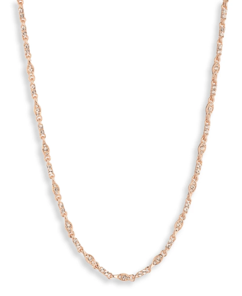 Givenchy Glass Crystal Silver-Tone Collar Necklace (also Gold-Tone and Rose Gold-Tone)