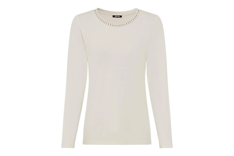 Olsen Women's Rhinestone Trim T-Shirt