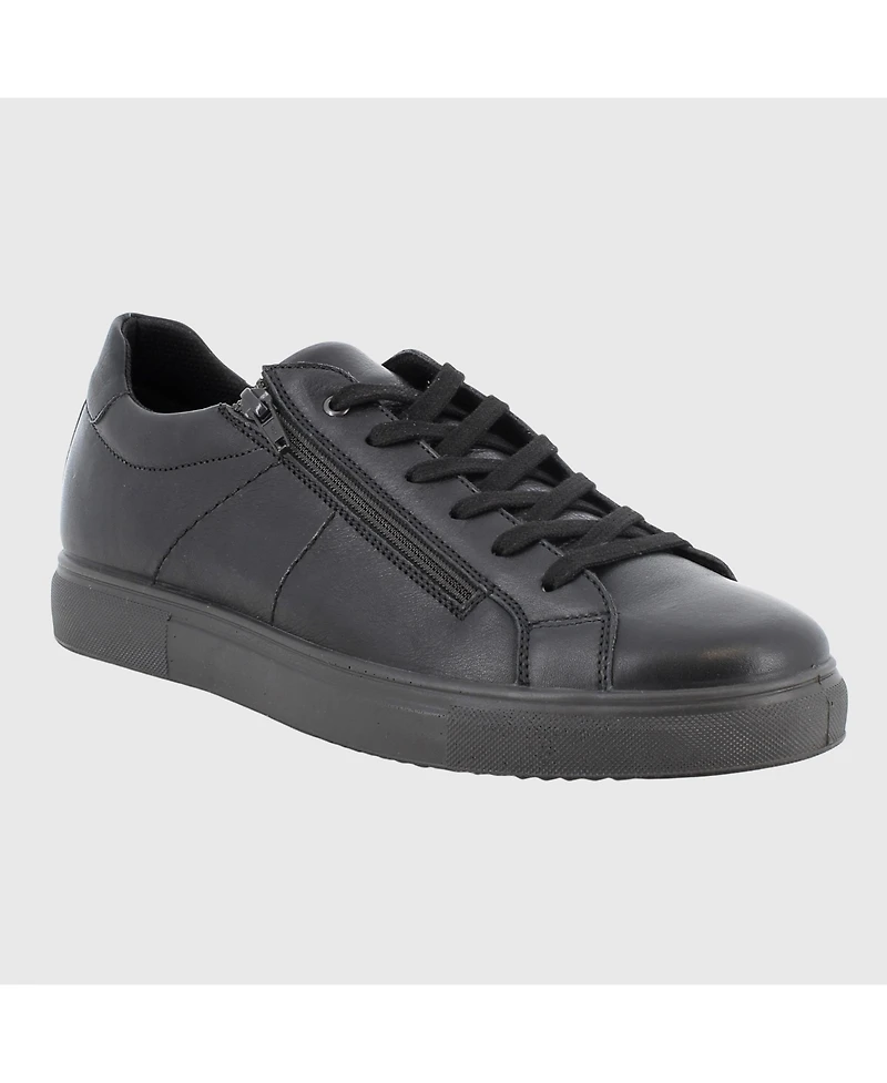 Alpine Swiss Men's Dante Made Italy Low-Top Leather Sneaker