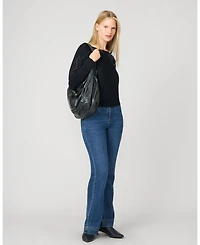 Cable & Gauge Women's Floral Hotfix Dolman Sweater