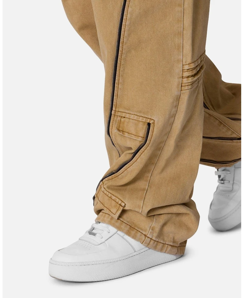 mnml Men's Ultra Baggy Grid Lock Denim