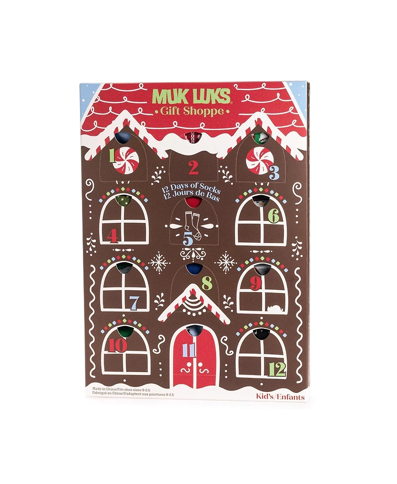 Muk Luks Kids 12 Days of Christmas Socks
