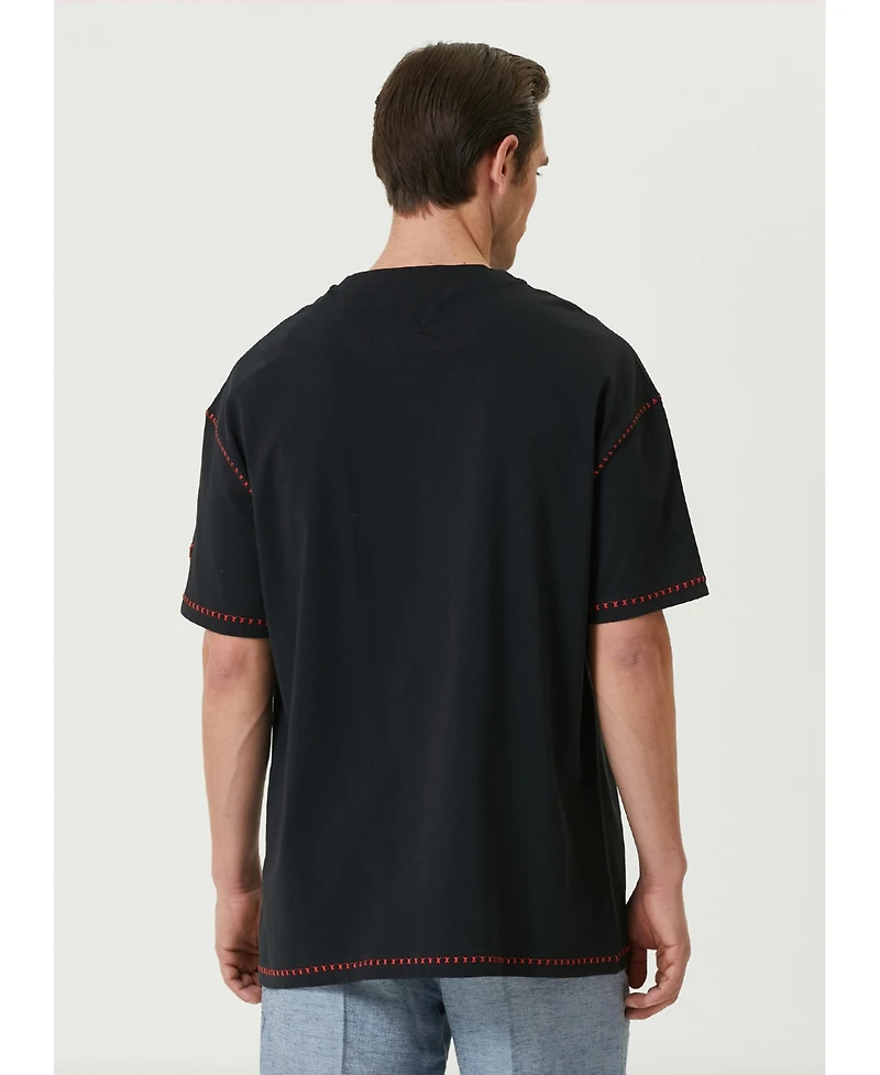 Pcfg Men's Free Heaven Crochet Cotton T-Shirt