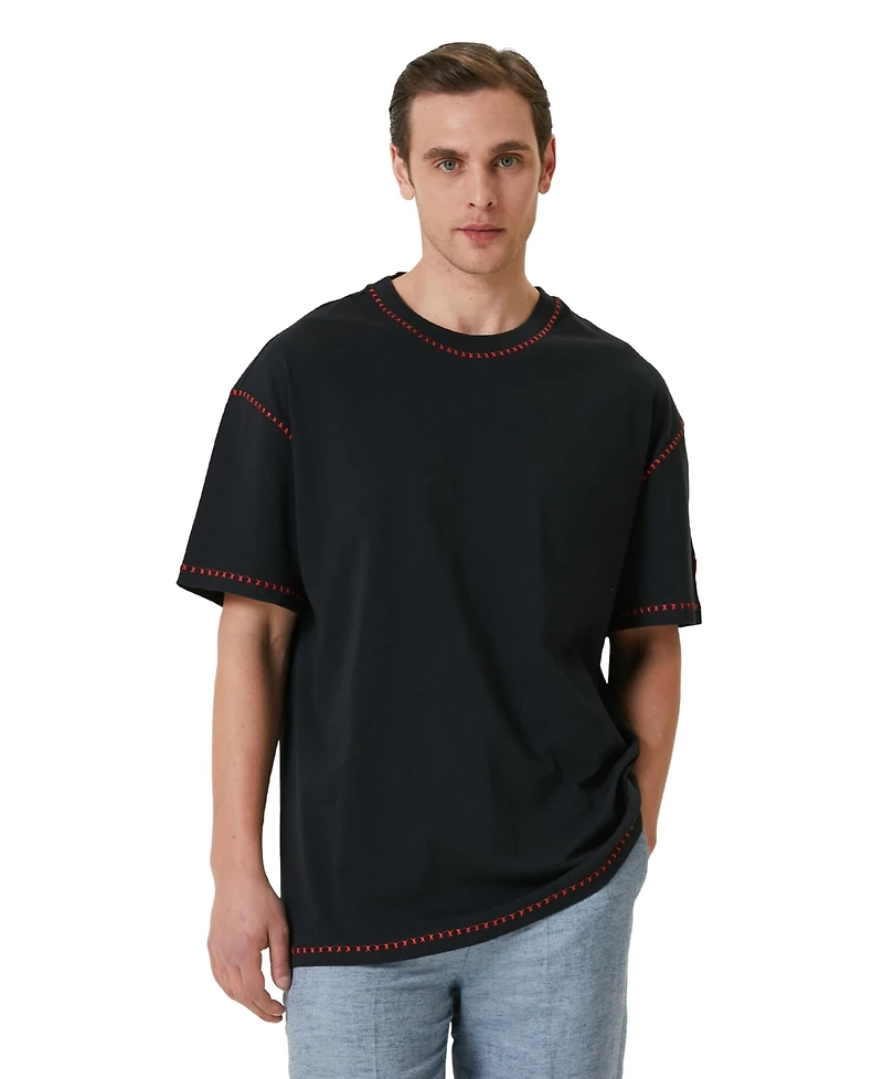 Pcfg Men's Free Heaven Crochet Cotton T-Shirt