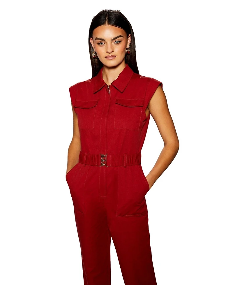 Warehouse Women's Runway Utility Jumpsuit