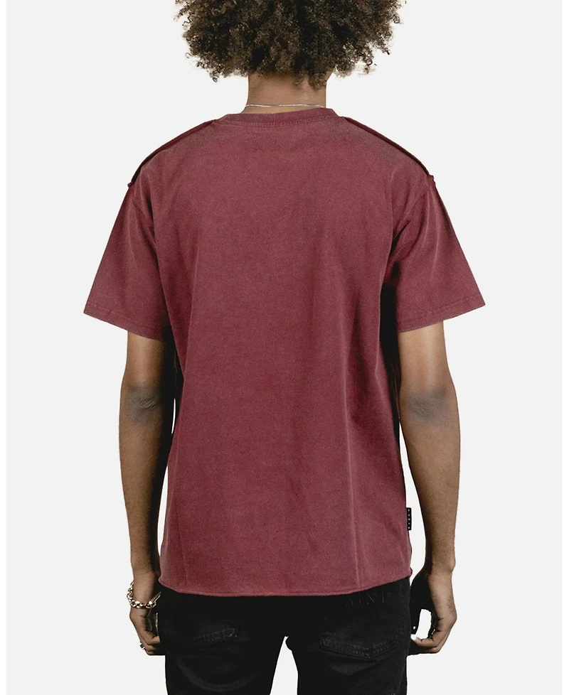 Saint Morta Men's State Of Applique T-Shirt, Red