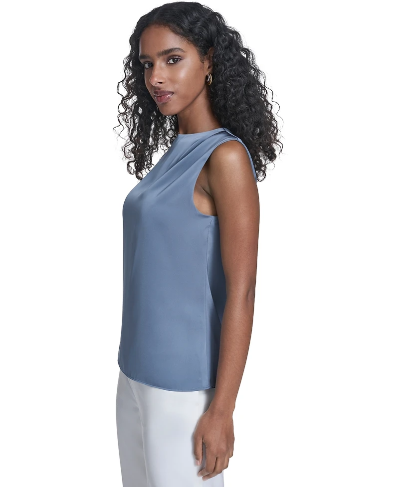 Calvin Klein Women's Solid Sleeveless Crewneck Top