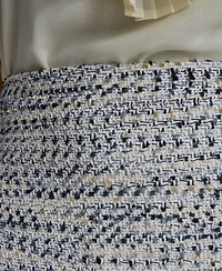 Calvin Klein Women's Tweed Short Pencil Skirt