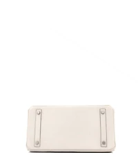 Pre-Owned Hermes Birkin Handbag Light Togo with Palladium Hardware