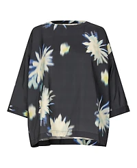 Masai Copenhagen Women's Becca 3/4 Sleeve Round Neck Blouse