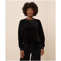 Pact Women's Cotton Velour Crew Pullover