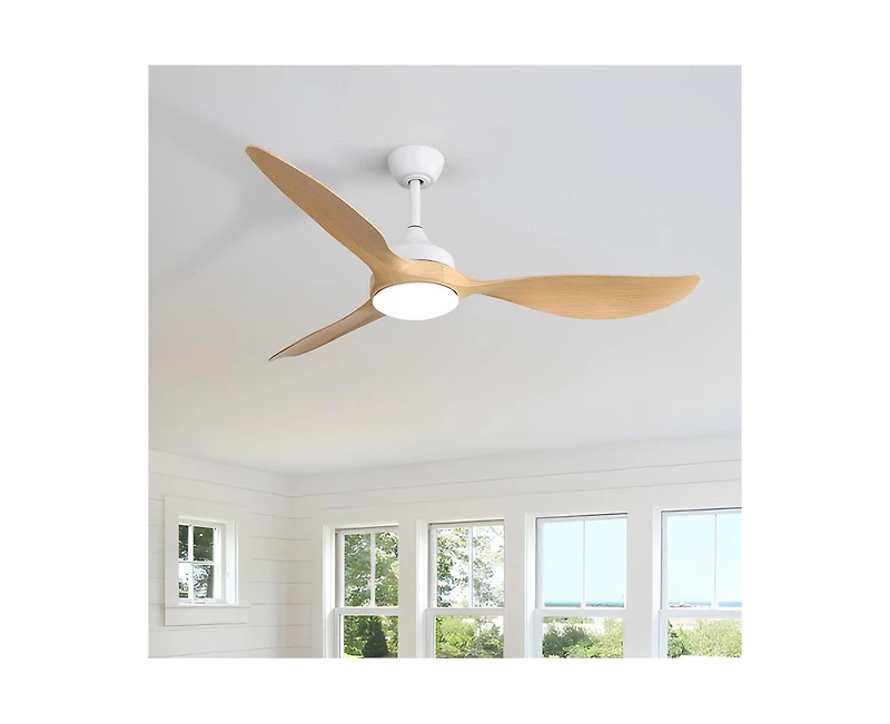 Sofucor 56-inch Modern 3-Blade Ceiling Fans with Led Pendant Lamp and Remote Control