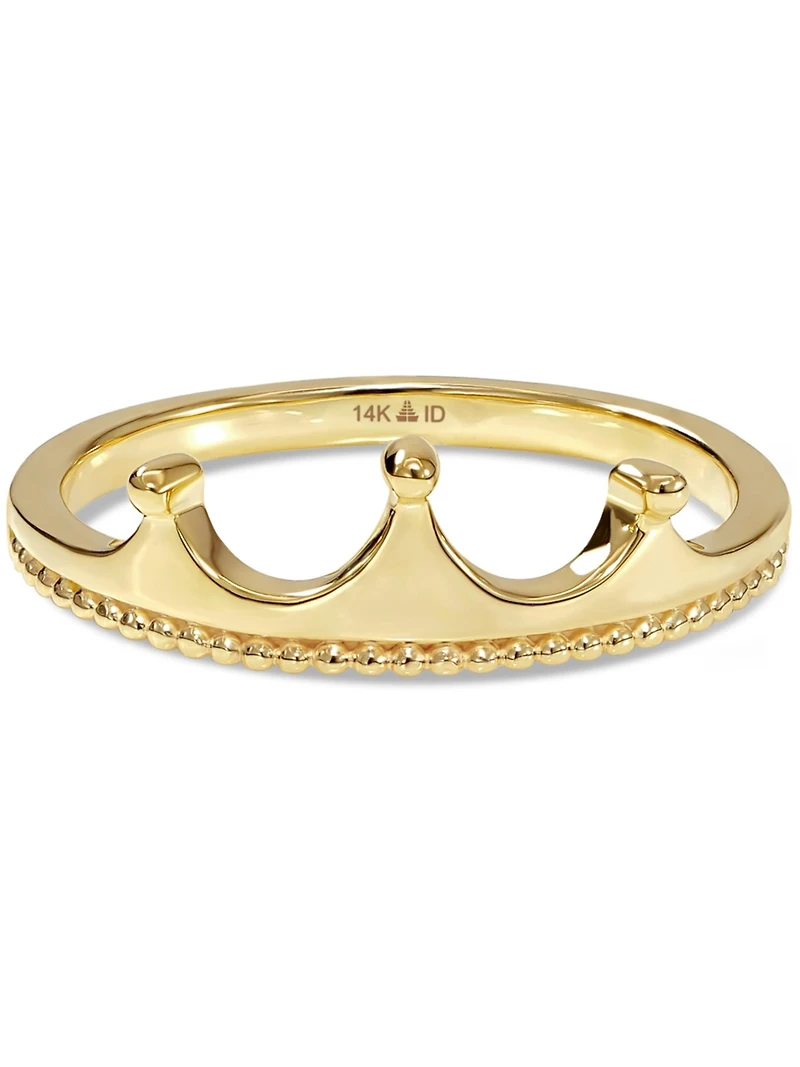 Devata Crown Ring in 14K Gold