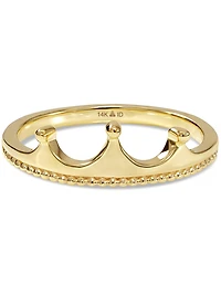 Devata Crown Ring in 14K Gold