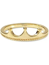 Devata Crown Ring in 14K Gold