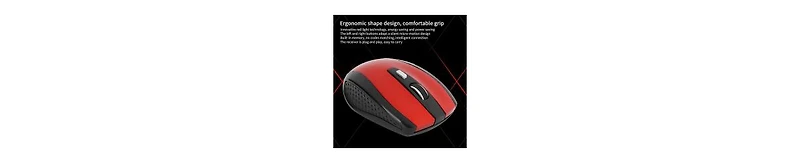 risokeys Wireless Mouse with Usb Mini Receiver, 2.4G Ergonomic Optical Mouse, 250Hz 1600DPI Computer Mouse for Laptop Pc Computer Notebook