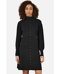 Yumi Women's Roll Neck Knitted Dress