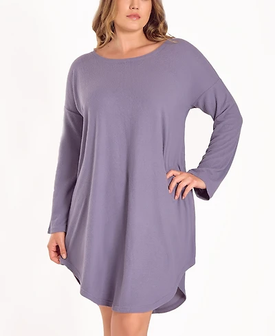iCollection Plus Baby Waffle Stretch Knit Sleep Shirt
