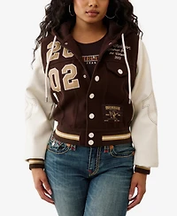 True Religion Women's Anniversary Varsity Jacket
