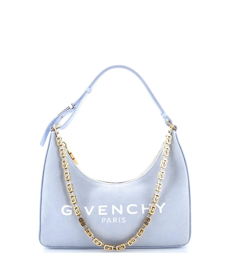 Pre-Owned Givenchy Small Moon Cut Out Bag 4G Coated Canvas