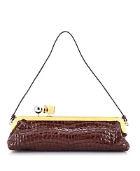 Pre-Owned Jacquemus The Salon Clutch Bag Embossed Leather