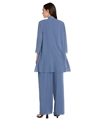R & M Richards Petite Embellished Pants Suit, 3-Piece Set