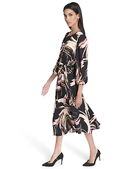 Halston Women's Printed Midi Dress