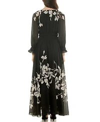 Taylor Petite Placement Print Maxi Dress