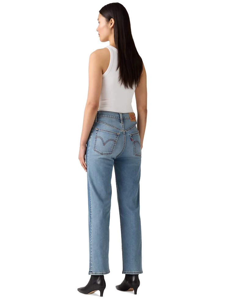 Levi's Women's Ribcage High Rise Straight Ankle Jeans