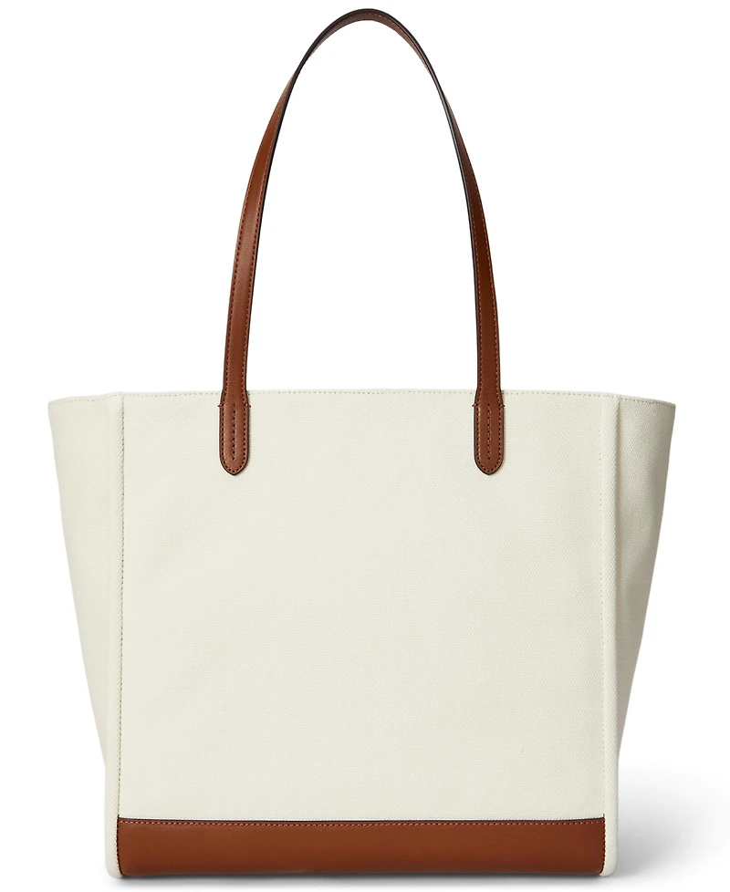 Lauren Ralph Lauren Cameryn Extra Large Canvas Tote Bag