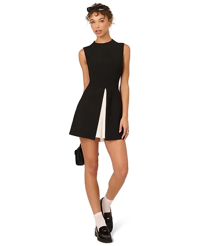 Adrianna Women's Color Block Crewneck Romper