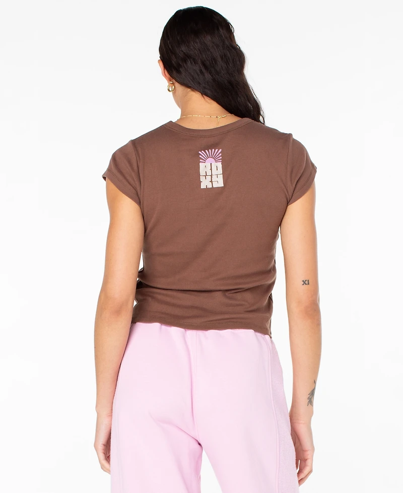 Roxy Women's Stay Salty Block 90s Baby Short-Sleeve T-Shirt