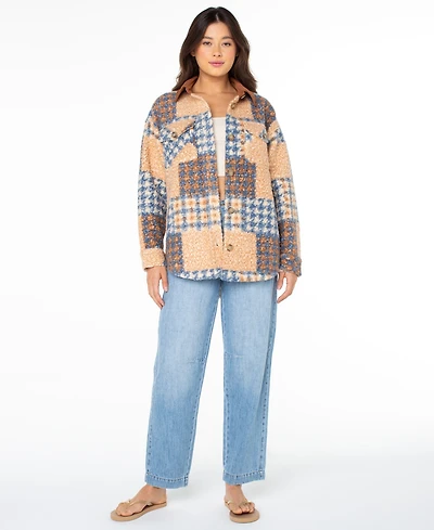 Roxy Women's Overlander Plaid Long-Sleeve Jacket