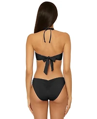 Becca Women's Rock-Solid Gold Buckle Bandeau Top