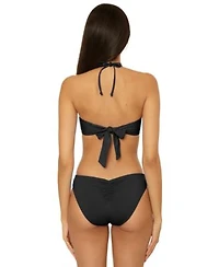 Becca Womens Rock Solid Gold Buckle Bandeau Top Bottoms