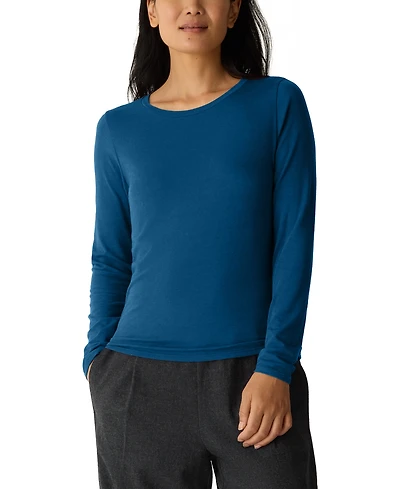 Eileen Fisher Women's Round Neck T-Shirt