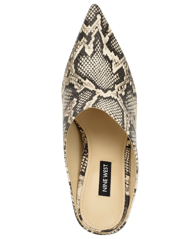 Nine West Women's Amini High Block Heel Mules